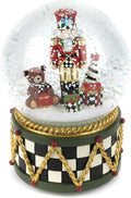 MACKENZIE-CHILDS Snow Globe Nutcracker - Elegant Holiday Music Box