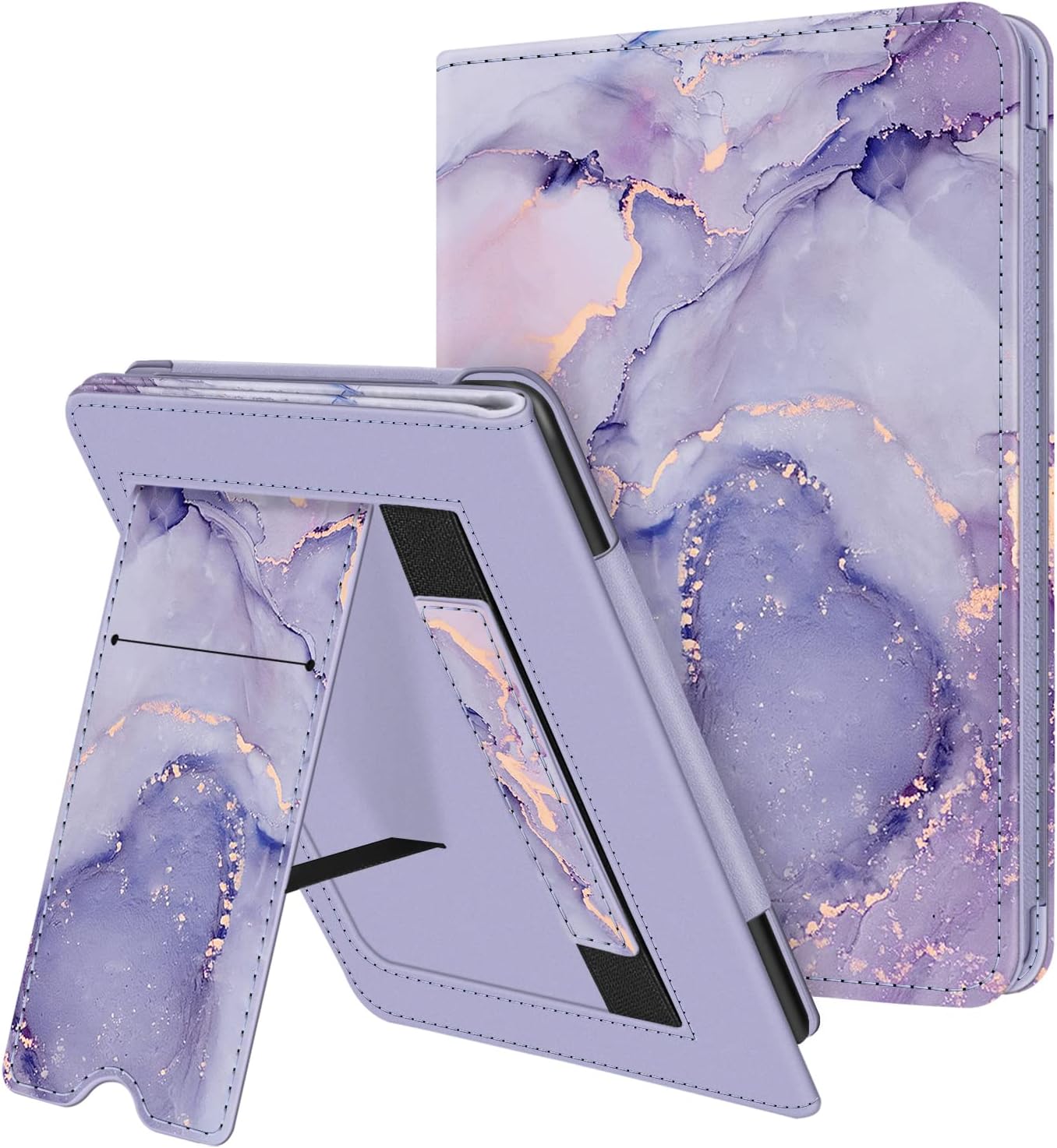 Fintie Stand Case for 6in Kindle 11th Gen - Lilac Marble Design