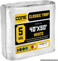 Core Tarps Classic 5 Mil Tarp Cover 40 x 50 - Waterproof, UV Resistant