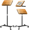 NAMON Rolling 2-in-1 Music Stand & Desktop Book Stand - Mobile, Solid