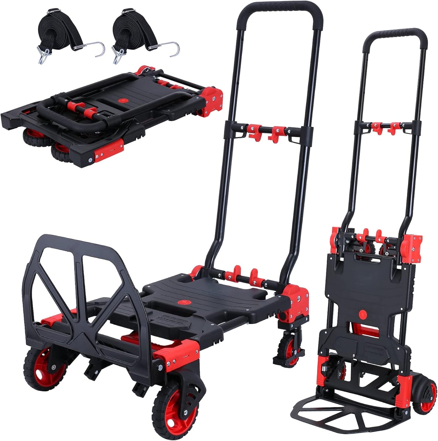 2-in-1 Folding Hand Truck Dolly for Easy Transport and Storage