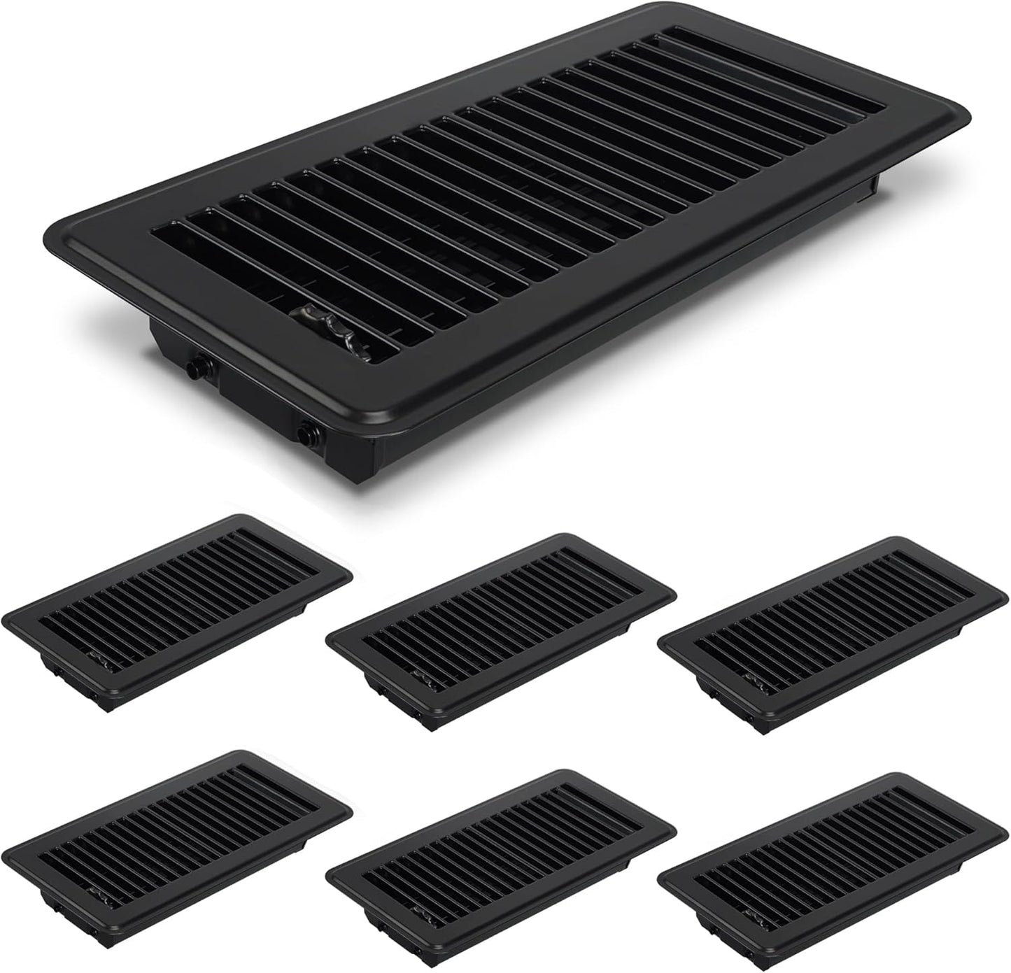 Floor Vent Covers 4 x 10 Heavy Duty Metal Registers for Home