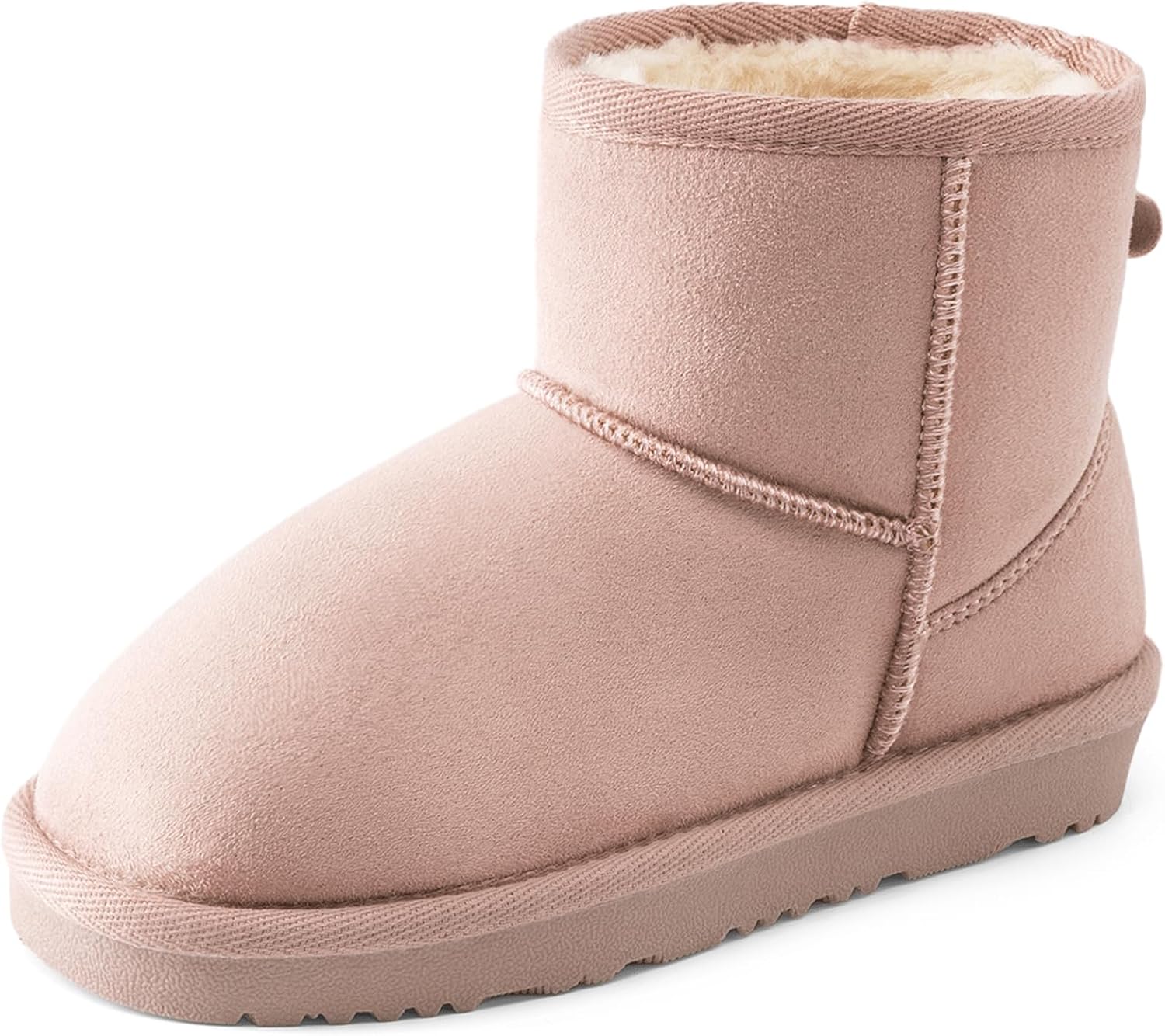 DREAM PAIRS Kids Winter Ankle Faux Fur Lined Snow Boots
