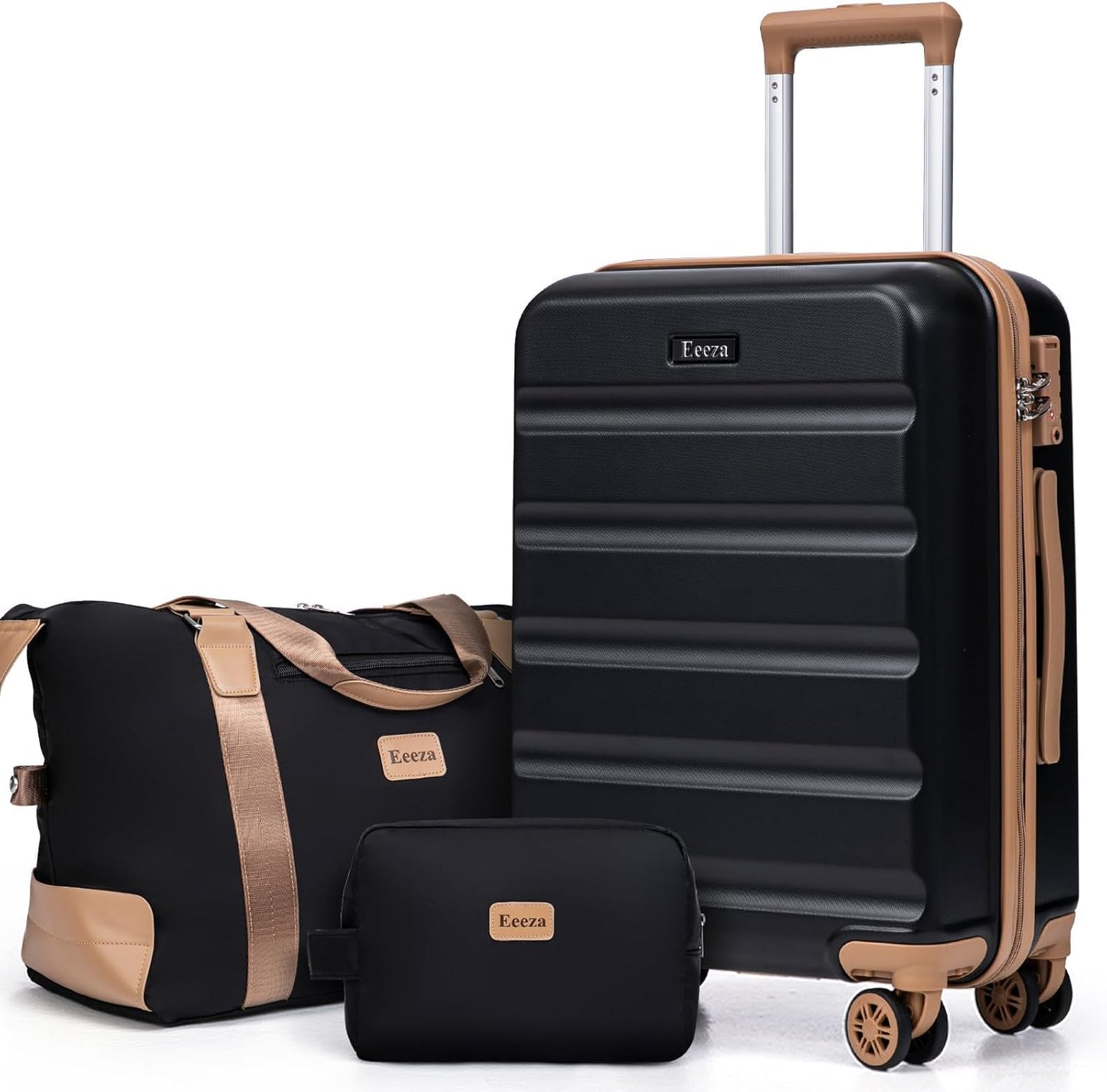 Durable 3 Piece Luggage Set with TSA Lock and Spinner Wheels