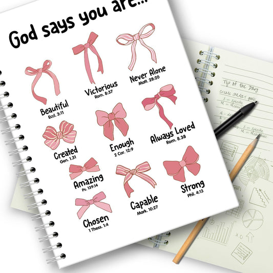 Girly Christian Spiral Notebook