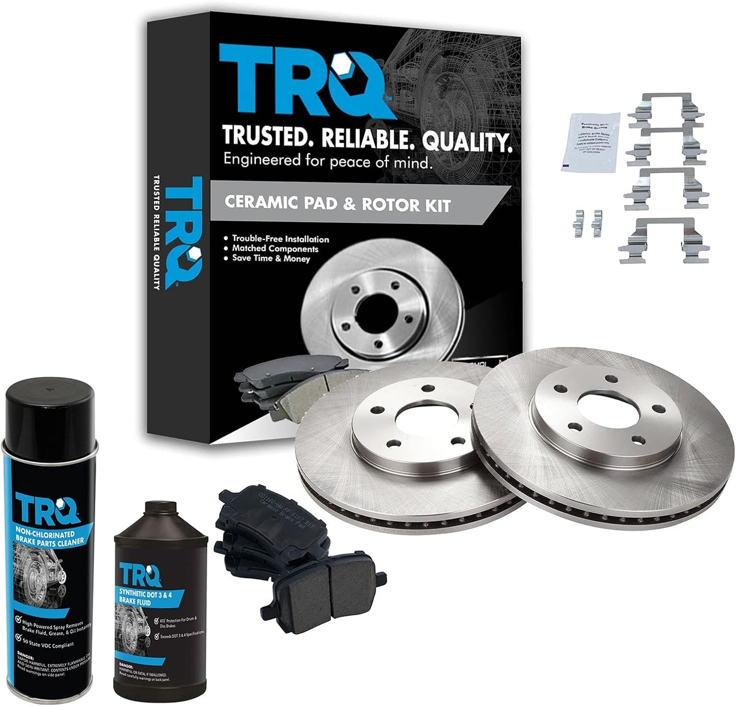 TRQ Front Brake Pad & Rotor Kit for 2006-2011 Chevrolet HHR
