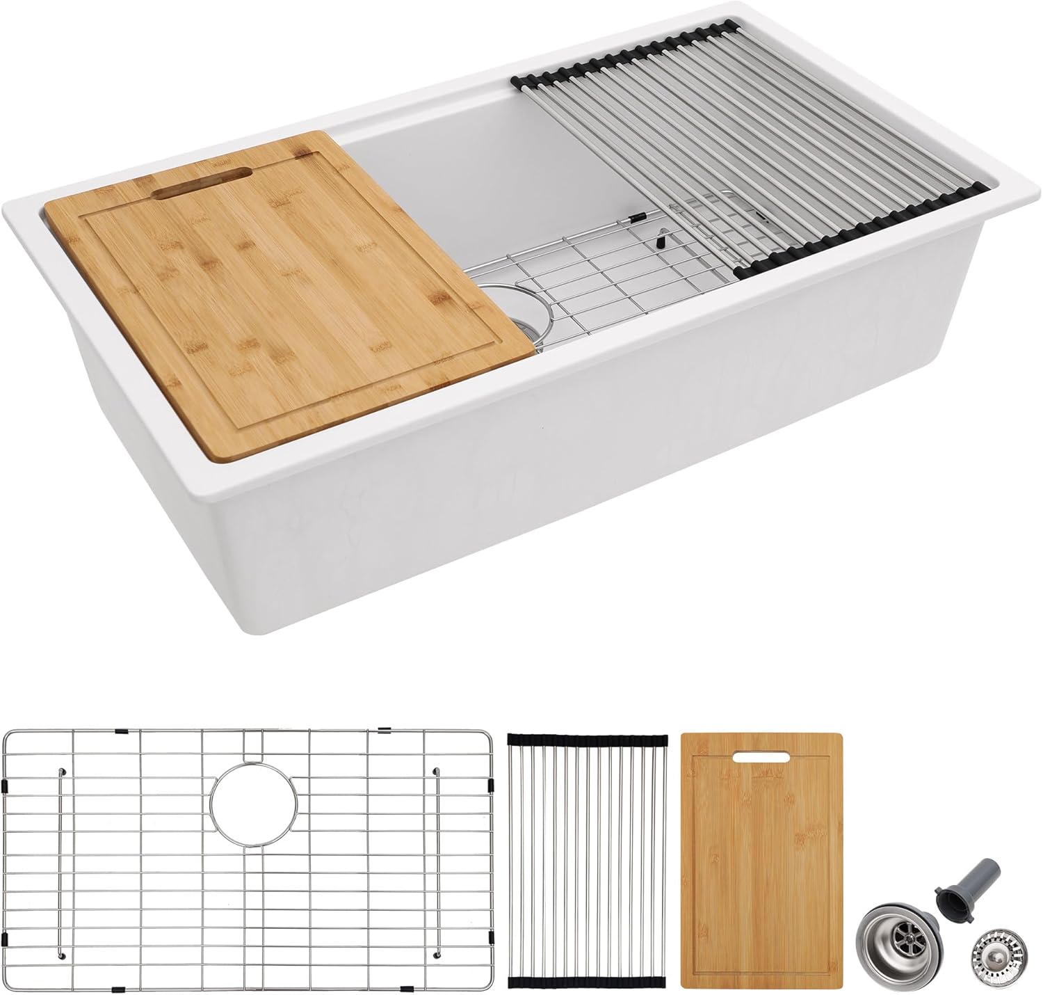 32 Undermount Granite Composite Kitchen Sink for Modern Homes