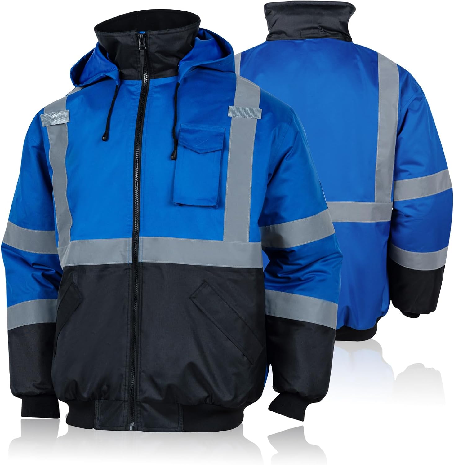FONIRRA High Visibility Safety Bomber Jacket with Fleece Liner