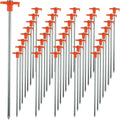 40PCS Heavy Duty Tent Stakes - Non-Rust Galvanized Pegs for Secure Outdoor Setup