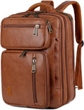 Vegan Leather Laptop Backpack Briefcase Hybrid 15.6 in - Versatile