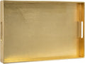 MAONAME Modern Gold Decorative Tray with Handles - Chic Serving Tray