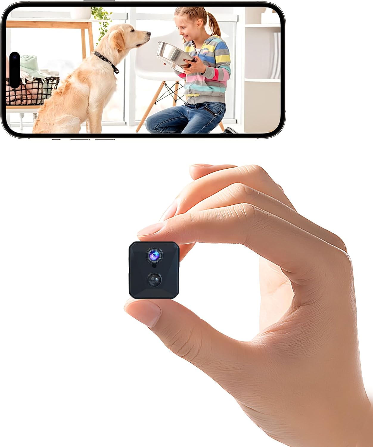 Home Security Spy Camera, 2K HD, AI Motion Detection
