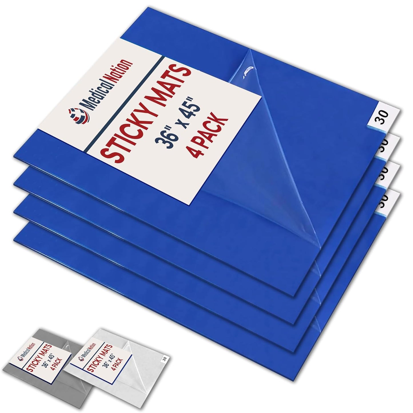 Sticky Mat for Clean Rooms and Laboratories - 120 Blue Sheets