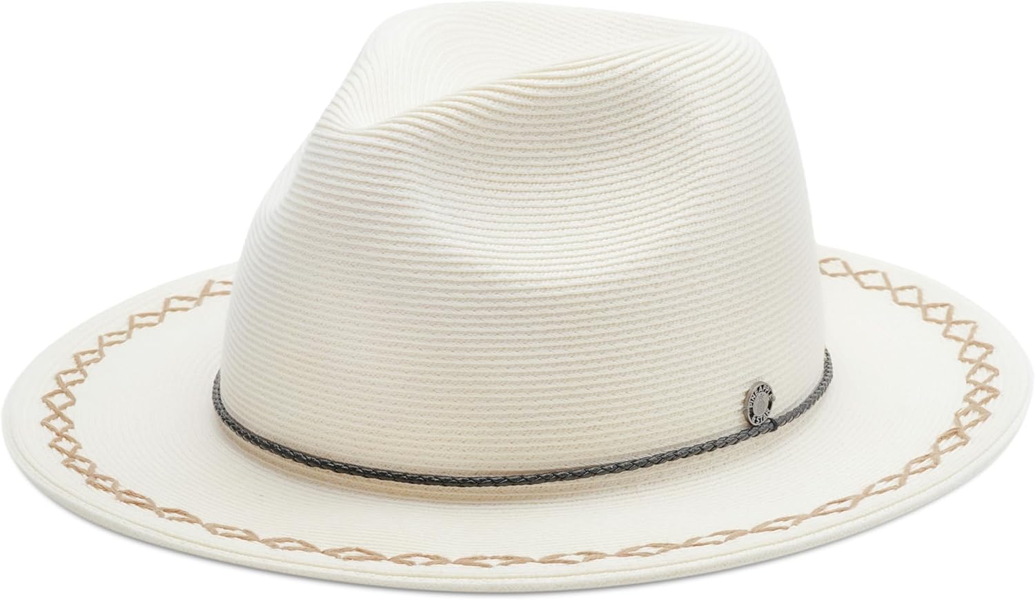 Pineapple&Star Sun Straw Fedora Beach Hat UPF50+ for Unisex