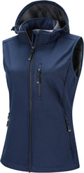 33,000ft Women's Hooded Softshell Vest - Lightweight Windproof Layer