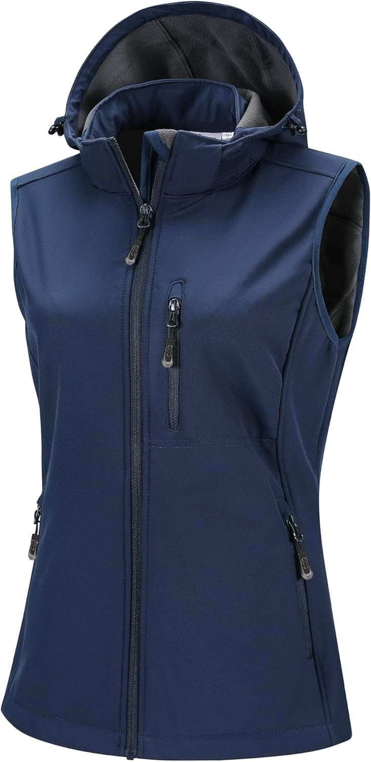 33,000ft Women's Lightweight Softshell Vest for Outdoor Activities