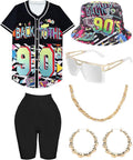 80s 90s Outfit for Women Unisex Hip Hop Costume (Style QTFC)