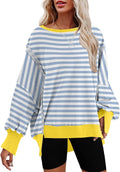 Oversized Reverse Seam Sweatshirt for Women - Lightweight Casual