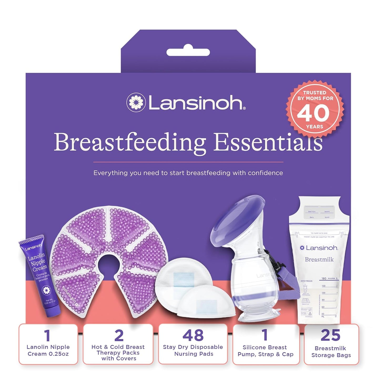Lansinoh Youve Got This Breastfeeding Essentials Kit for Moms