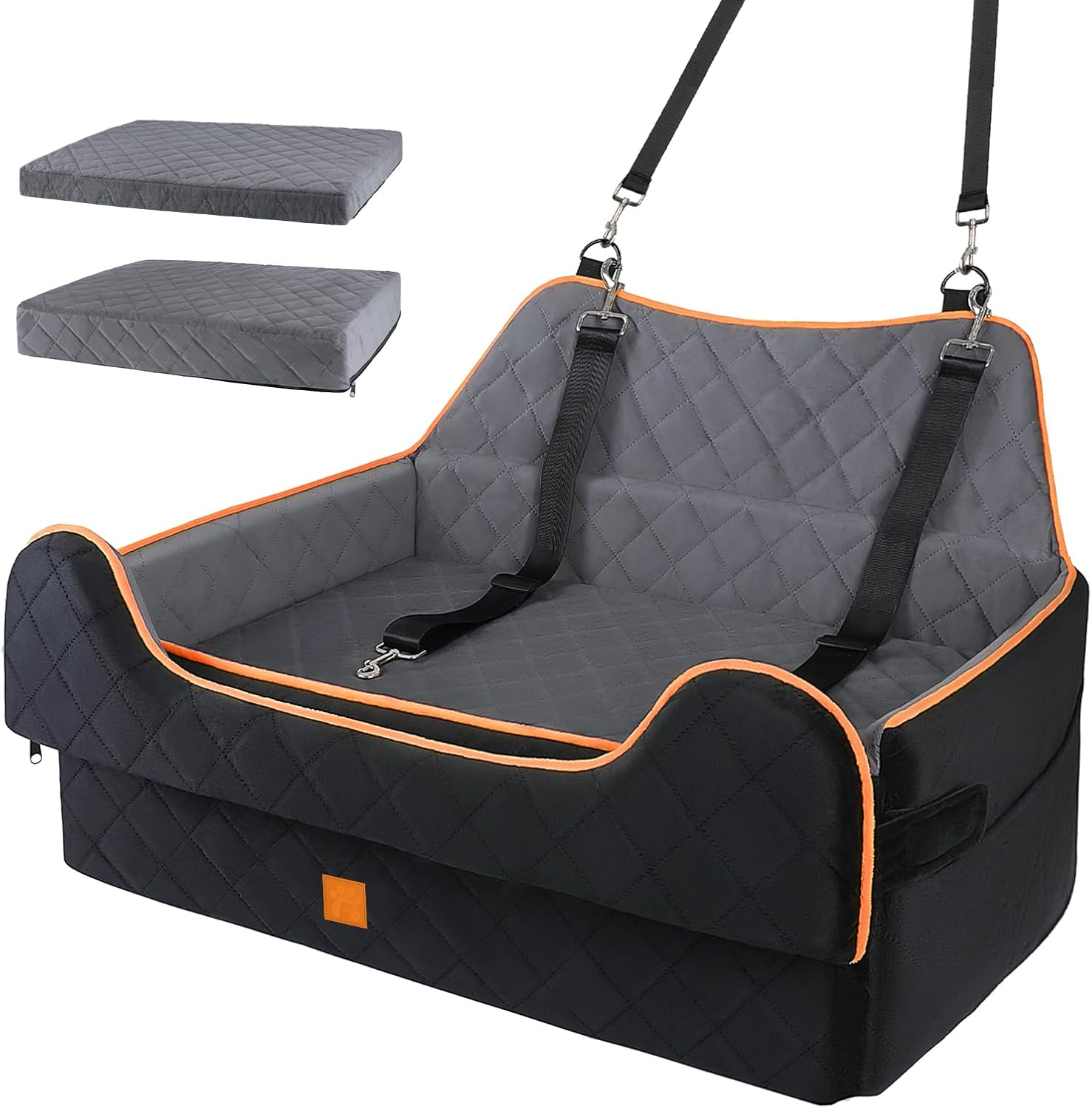 Safety Memory Foam Dog Car Seat for Large Dogs - Rykostex