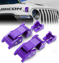 U.S. Flag Hood Latches for Jeep Wrangler JK JL JT - Secure Aluminum
