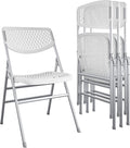 COSCO Ultra Comfort Commercial XL Plastic Folding Chair 4-Pack