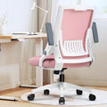 GTRACING Ergonomic Office Chair with Flip-up Armrests - Pink Comfort