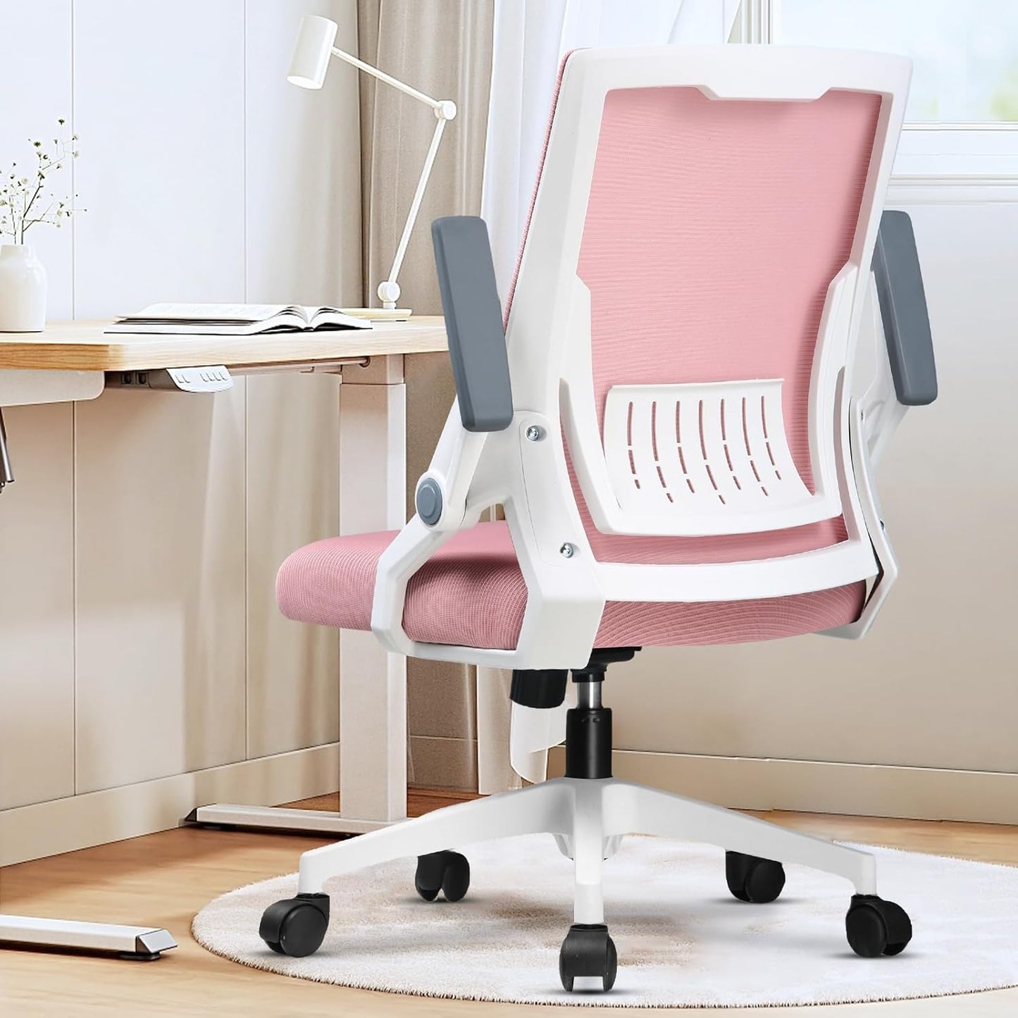 GTRACING Ergonomic Office Chair with Flip-up Armrests for Comfort