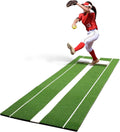 Softball Pitching Mat 10x3 ft with Rubber Pitcher Plate - Realistic