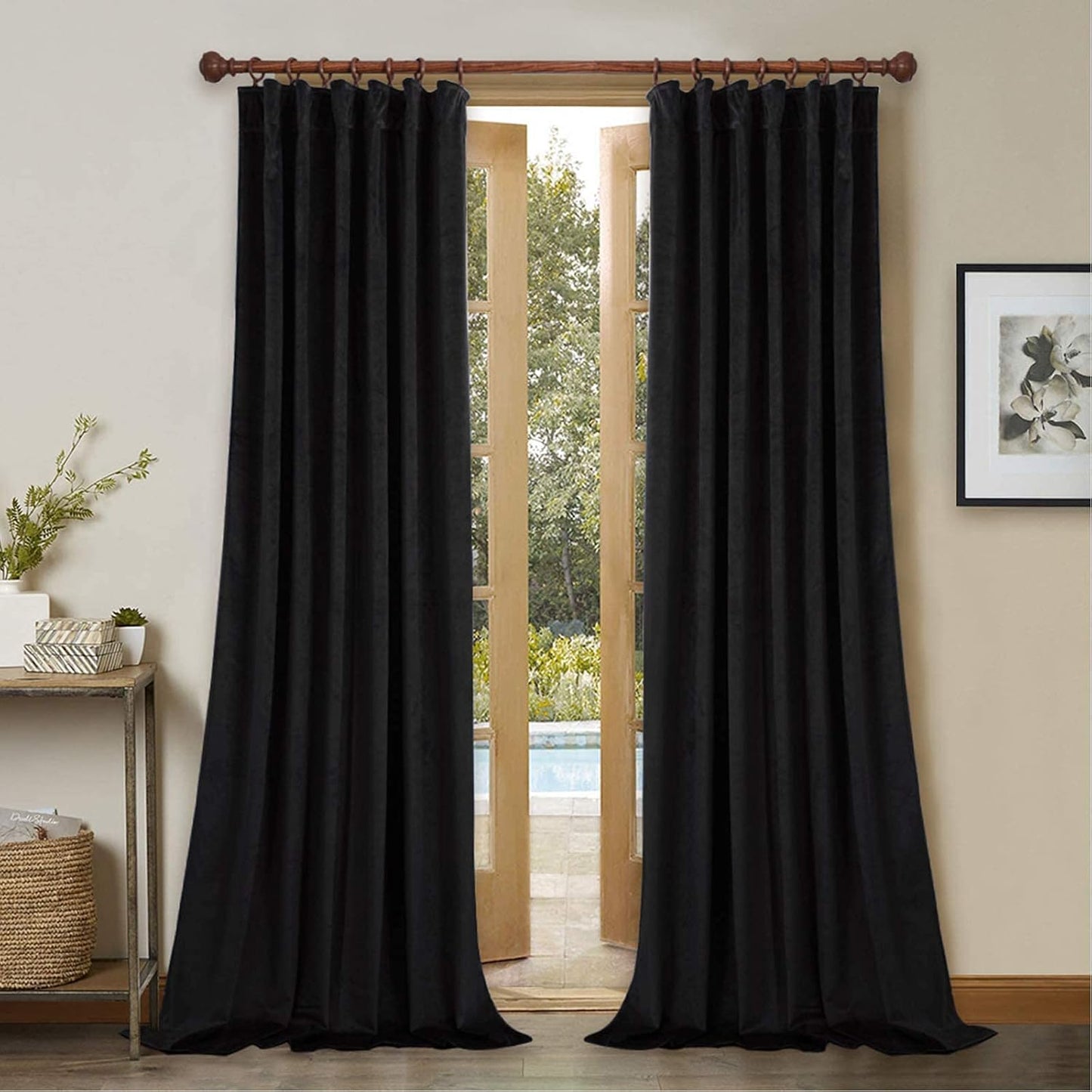 StangH Blackout Curtains for Bedroom - Velvet Panels