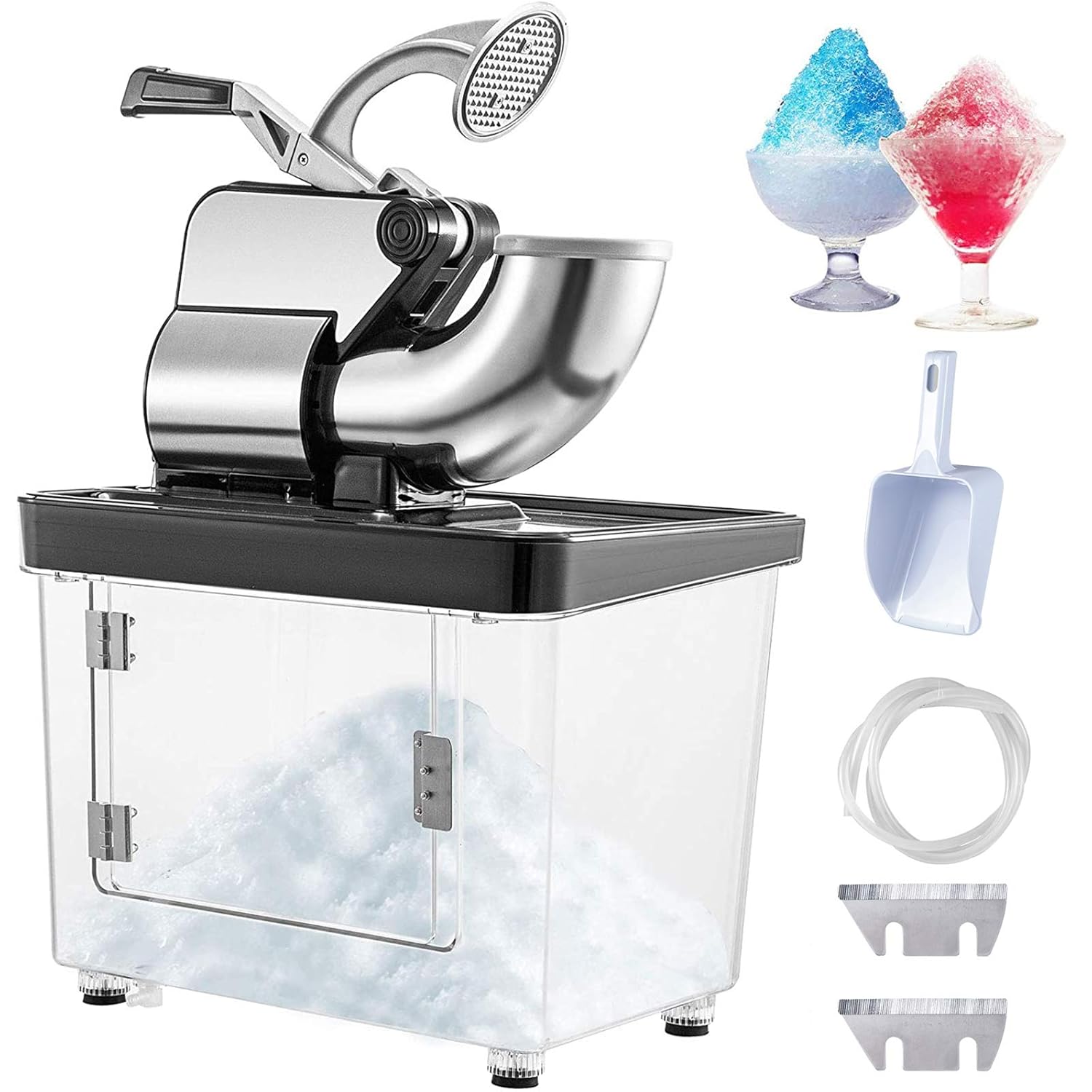 VEVOR 110V Commercial Ice Crusher for Snow Cones and More