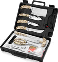 GVDV Hunting Knife Set 15-Piece Field Dressing Kit - Complete Game