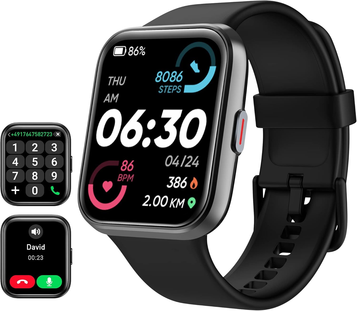 Tensky Smart Watch: Alexa, Calls, Fitness, IP68