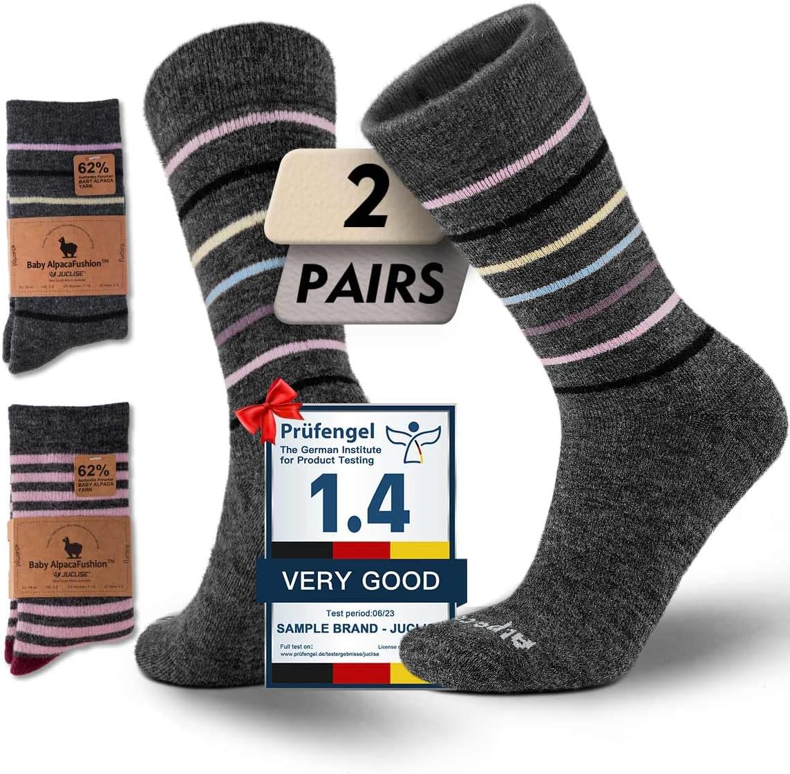 Alpaca Wool Socks for Women Winter Heavyweight Thermal Comfort