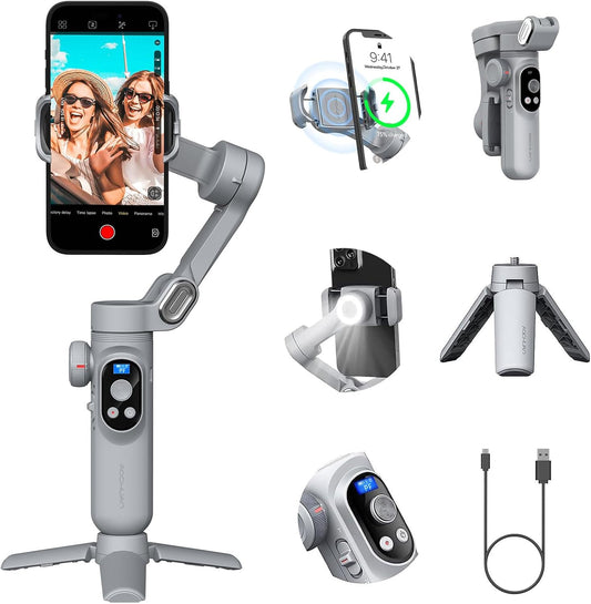 Professional 3-Axis Gimbal Stabilizer for Smartphone Filmmaking