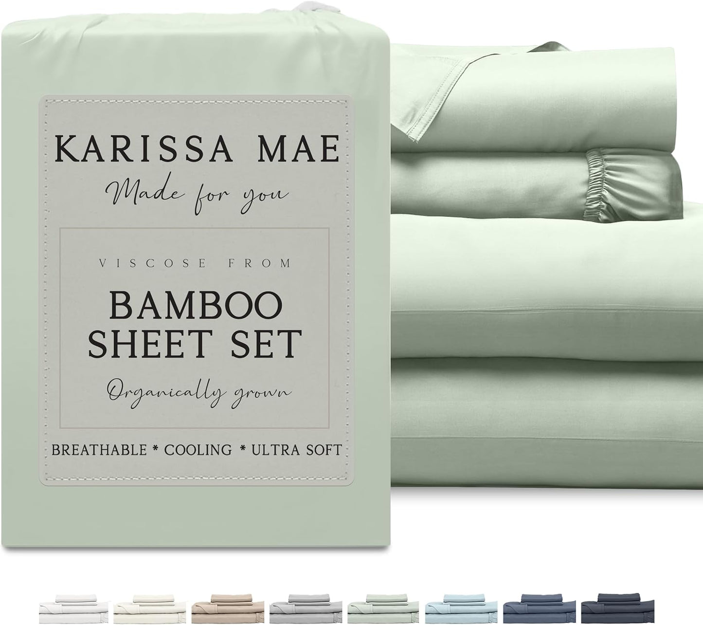 Cooling Bamboo Viscose Cal King Sheet Set for Better Sleep