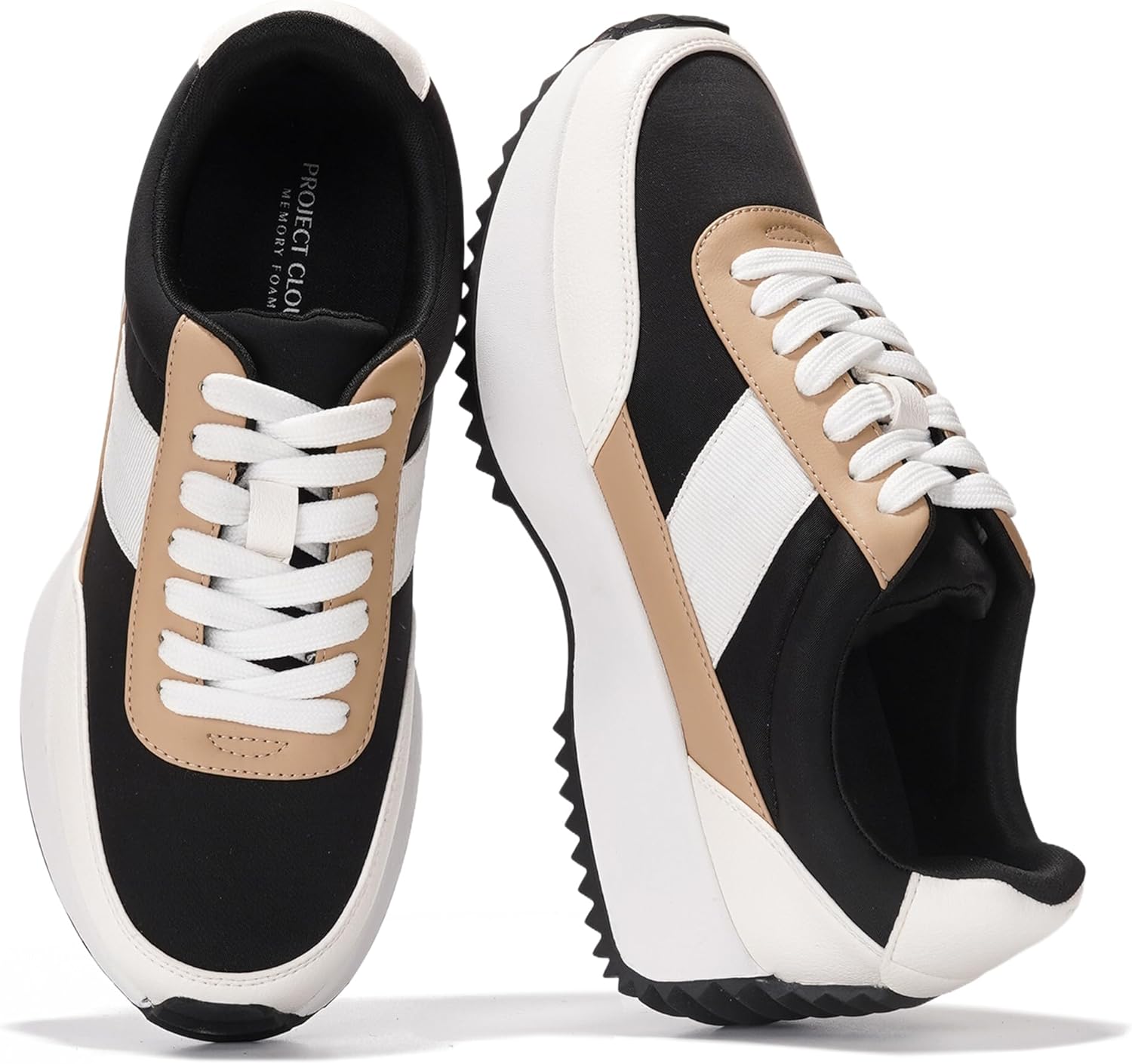 Project Cloud Womens Sneakers with Memory Foam Comfort and Style