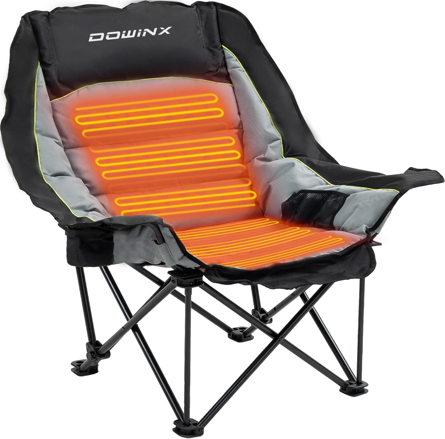 Dowinx Heated Camping Chair: Extra Large Comfort
