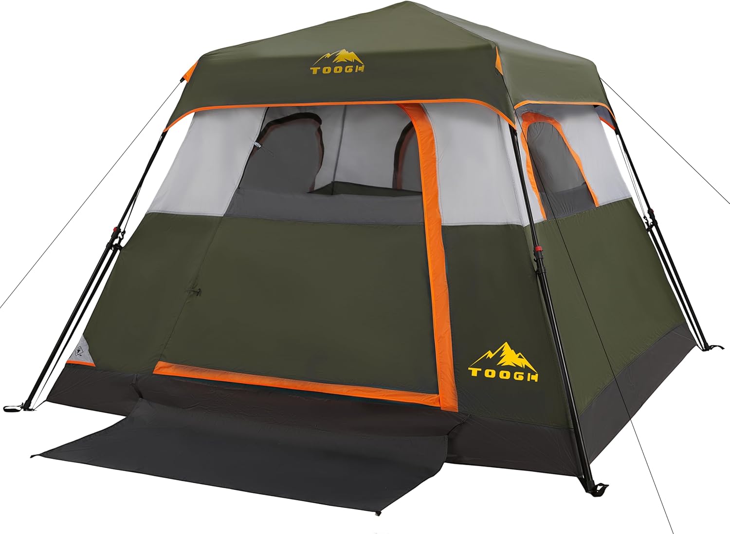 4-Person Instant Camping Tent with Quick Setup and Ventilation