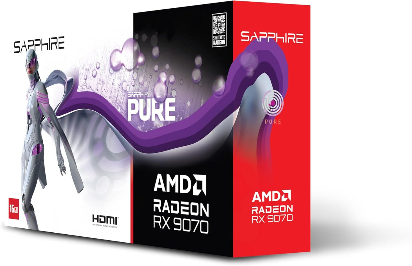 Sapphire Pure AMD Radeon RX 9070 Gaming OC 16GB Graphics Card