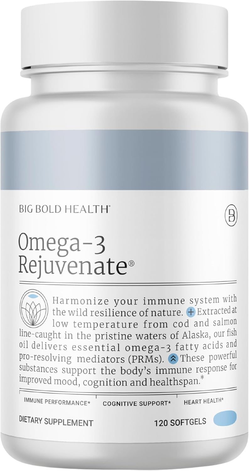 Omega-3 Rejuvenate Wild Alaskan Fish Oil for Brain Wellness