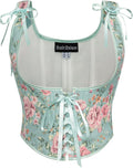 Scarlet Darkness Women's Renaissance Underbust Corset Floral