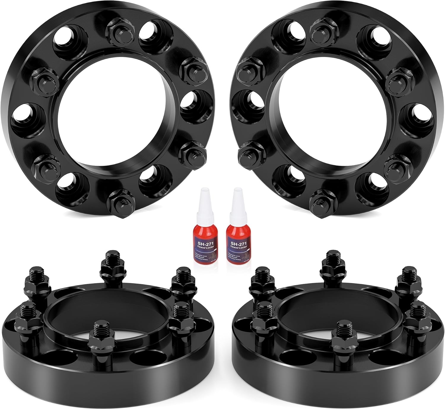 6x5.5 Hubcentric Wheel Spacers 1.25 Inch for Tacoma 4Runner
