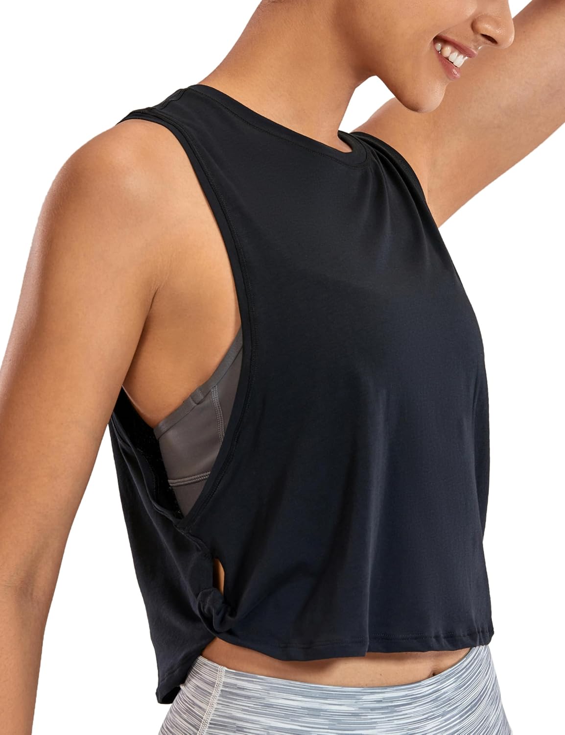 Pima Cotton Gym Crop Tank - CRZ YOGA