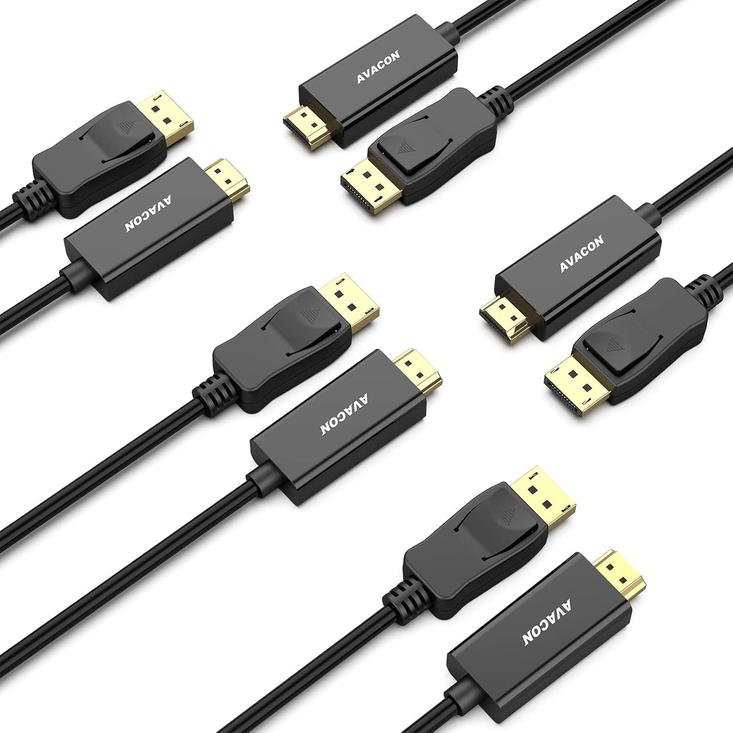 4K DisplayPort to HDMI Cable 6 Feet for High-Quality Streaming