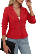 Women's Casual Stretchy Knit Blazer Slim Lightweight Business Jacket