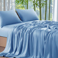Shilucheng 100% Viscose Bamboo Cal King Sheets - Ultra Cooling Comfort