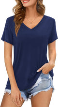 Amoretu Womens V Neck T Shirt - Comfortable Everyday Tee