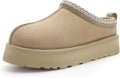 Women's Platform Mini Boots Slippers - Warm Fleece Lined