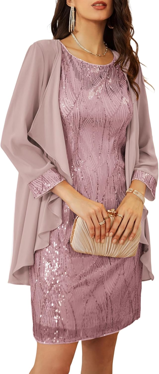 GRACE KARIN Women's Sequin Dress for Wedding Guests & More